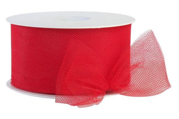 Tule lint rood 50 mm (50 meter)