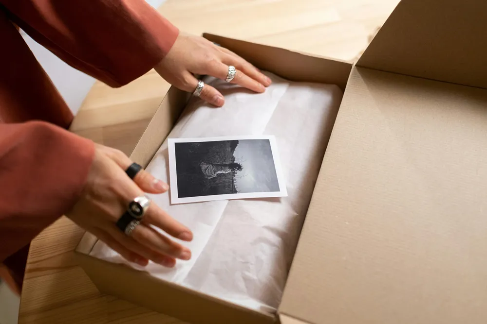 Vloeipapier webshop verpakking