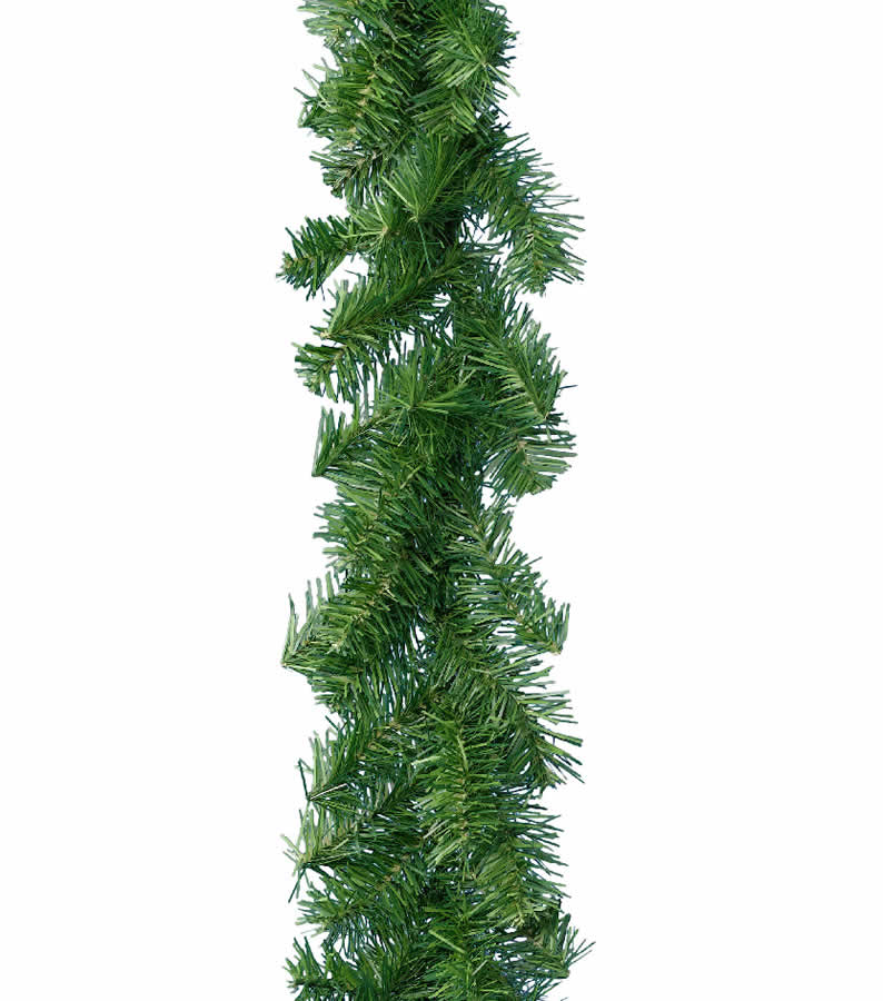 Guirlande kerst groen 9,5 cm x 270 cm (1 stuk)