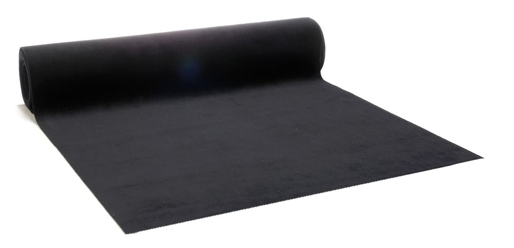 Tafelloper velvet zwart 28 cm (2,5 meter)