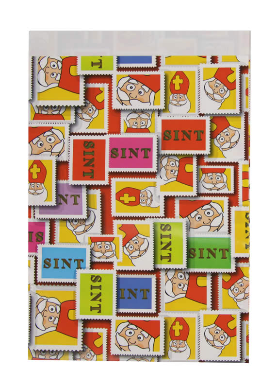 Sinterklaas zakjes stamps 17 x 25 cm (50 stuks)