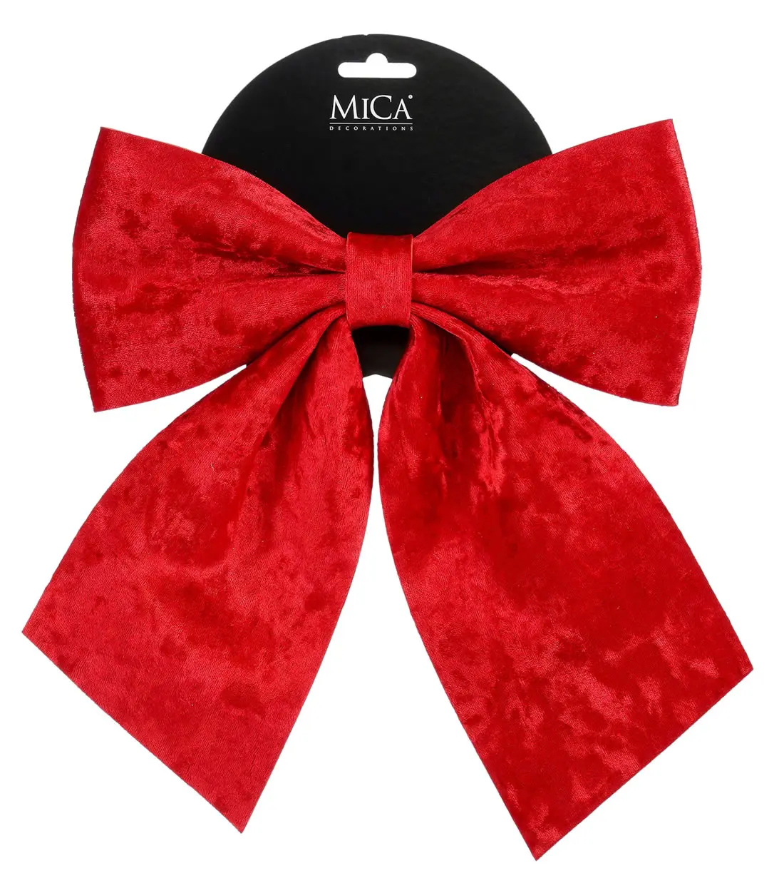Decoratie strik velvet rood 24 x 28 cm (per stuk) Decoratie strik velvet rood 24 x 28 cm (per stuk)