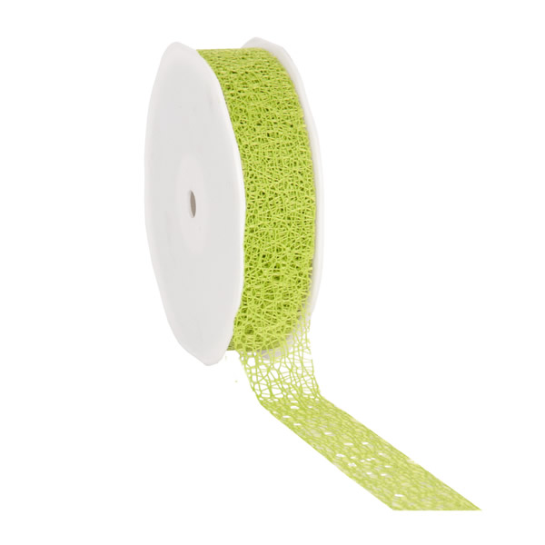 Honeycomb lint limegroen 25 mm (20 meter)