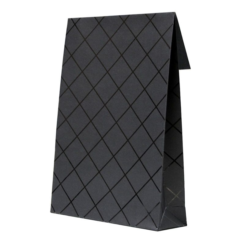 Giftbag square zwart 14 x 23 x 5,5 cm (40 stuks)