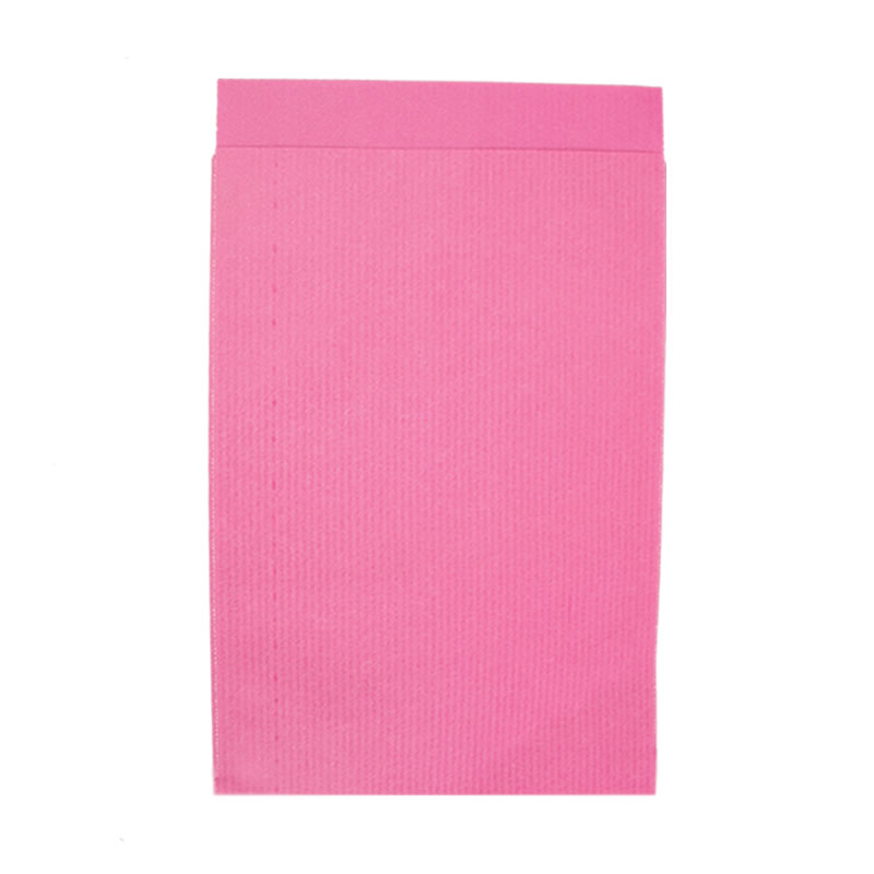 Kraftzakjes pink dubbelzijdig 7 x 13 cm (200 stuks)