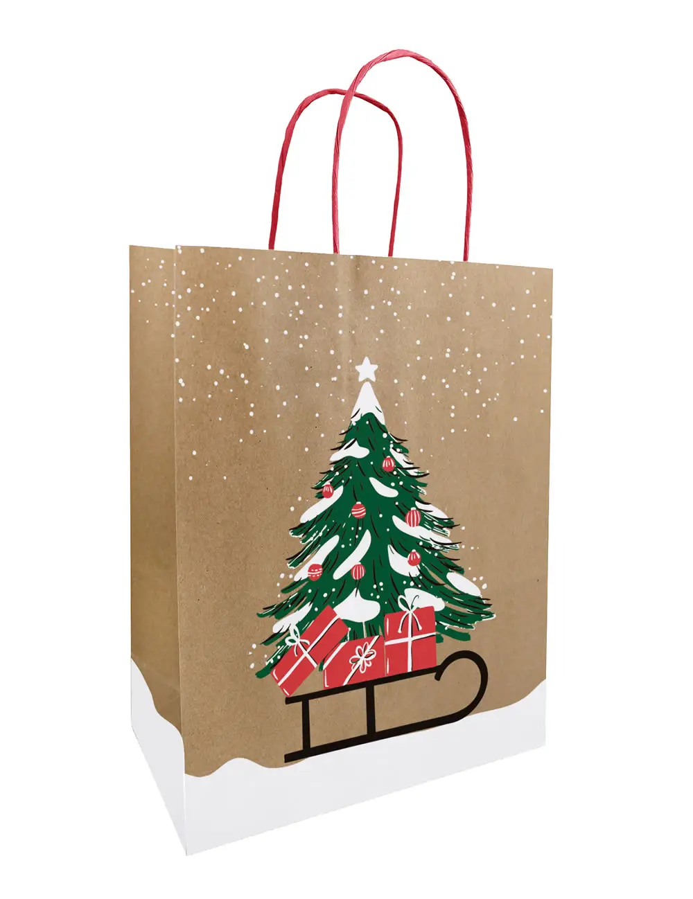 Kraft kersttassen pinora 23 x 12 x 30 cm (50 stuks) Kraft kersttassen pinora 23 x 12 x 30 cm (50 stuks)