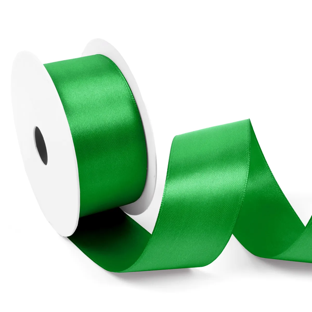 Satijnlint 38 mm appelgroen (25 meter)