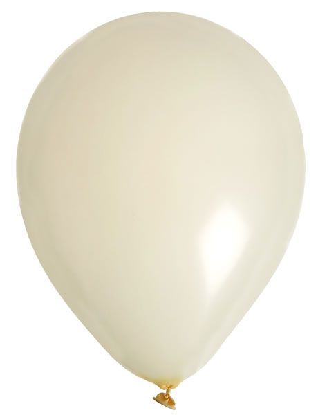 Ballonnen ivoor 23 cm (8 stuks)