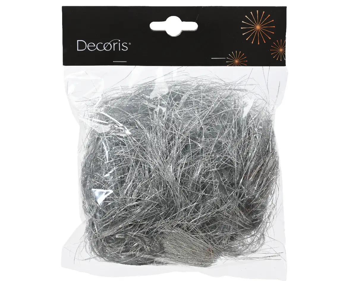Decoratie engelenhaar zilver (20 gram) Decoratie engelenhaar zilver (20 gram)