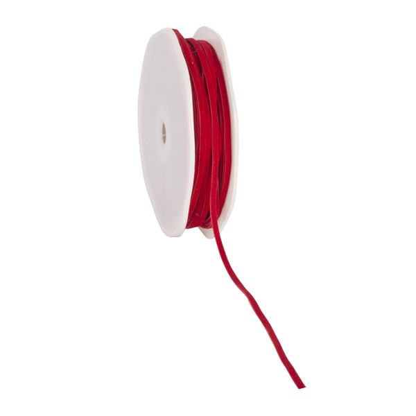 Suede koord 3 mm rood (25 meter)