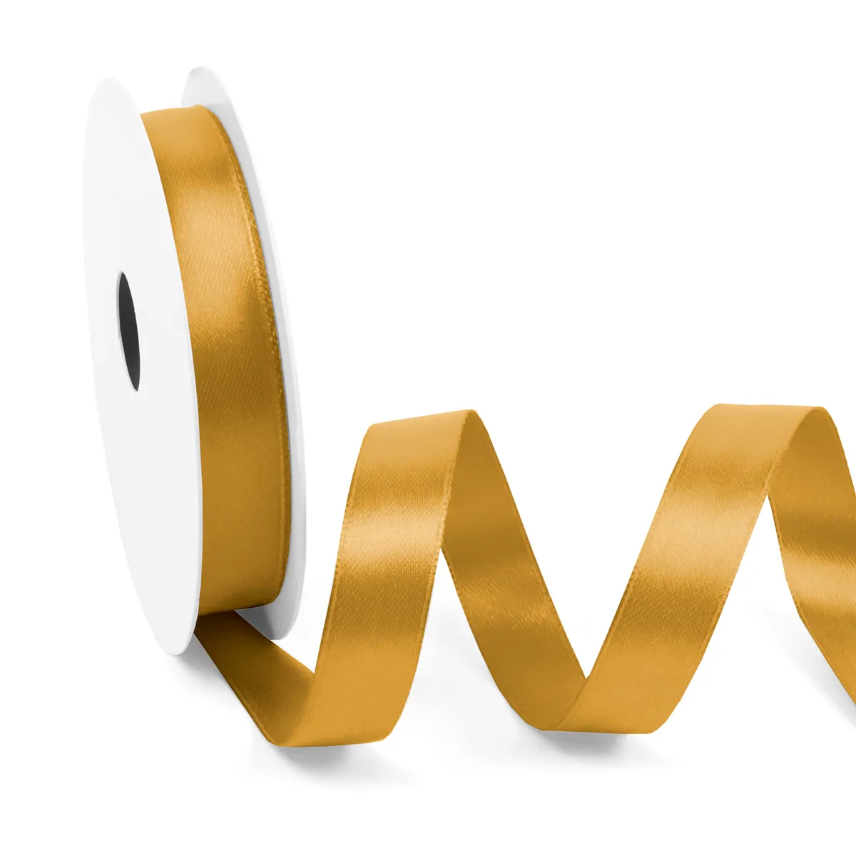 Satijnlint 15 mm goud (25 meter)