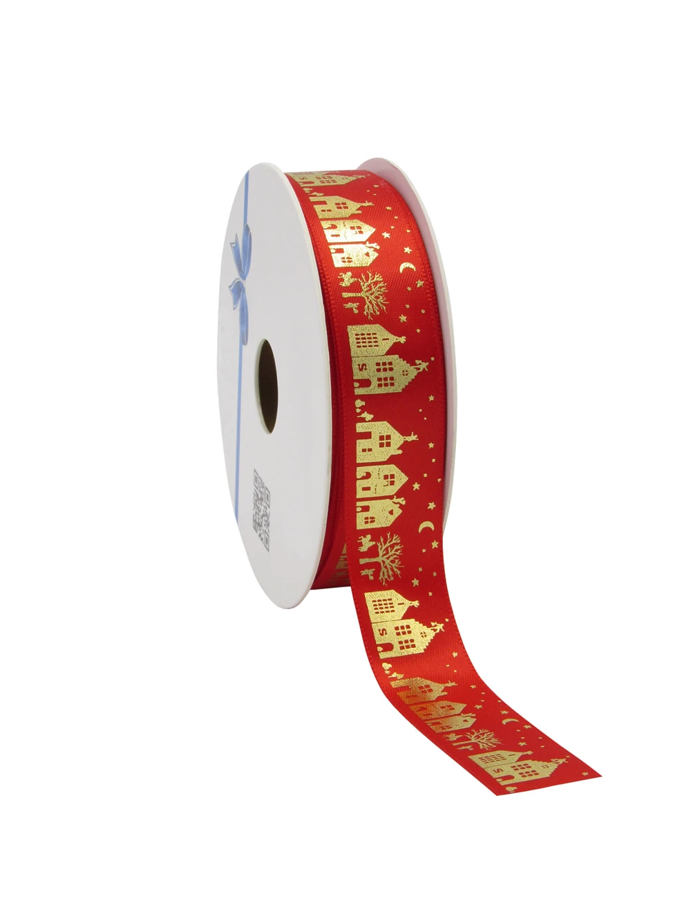 Sinterklaas satijnlint pakjesavond 25 mm (25 meter) Sinterklaas satijnlint pakjesavond 25 mm (25 meter)