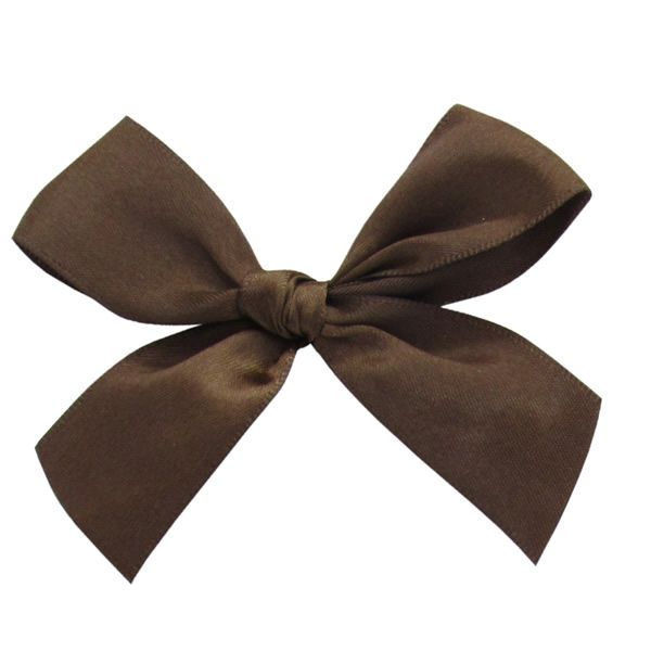Plakstrikje satijn bruin 7,5 x 7,5 cm (100 stuks)