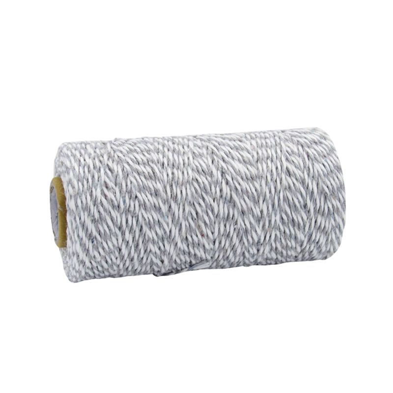 Twine koord katoen grijszilver (1,5 mm x 100 meter)