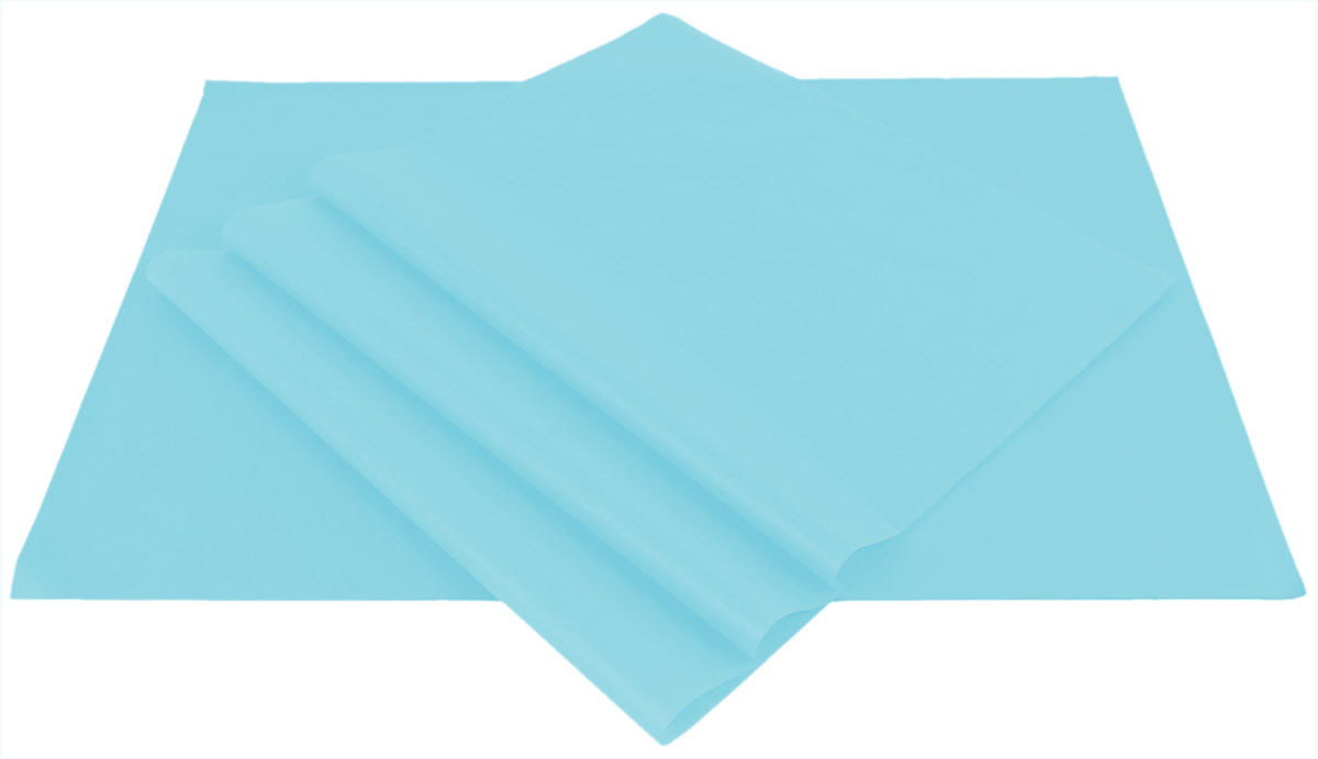 Vloeipapier lichtblauw 50 x 70 cm (480 vellen)