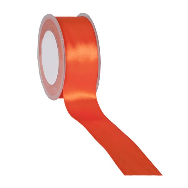 Satijnlint 38 mm oranje (25 meter)