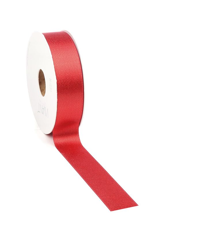Satijnlint victoria rood 25 mm (20 meter)