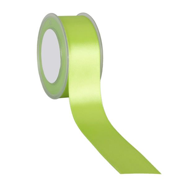 Satijnlint 38 mm limegroen (25 meter)