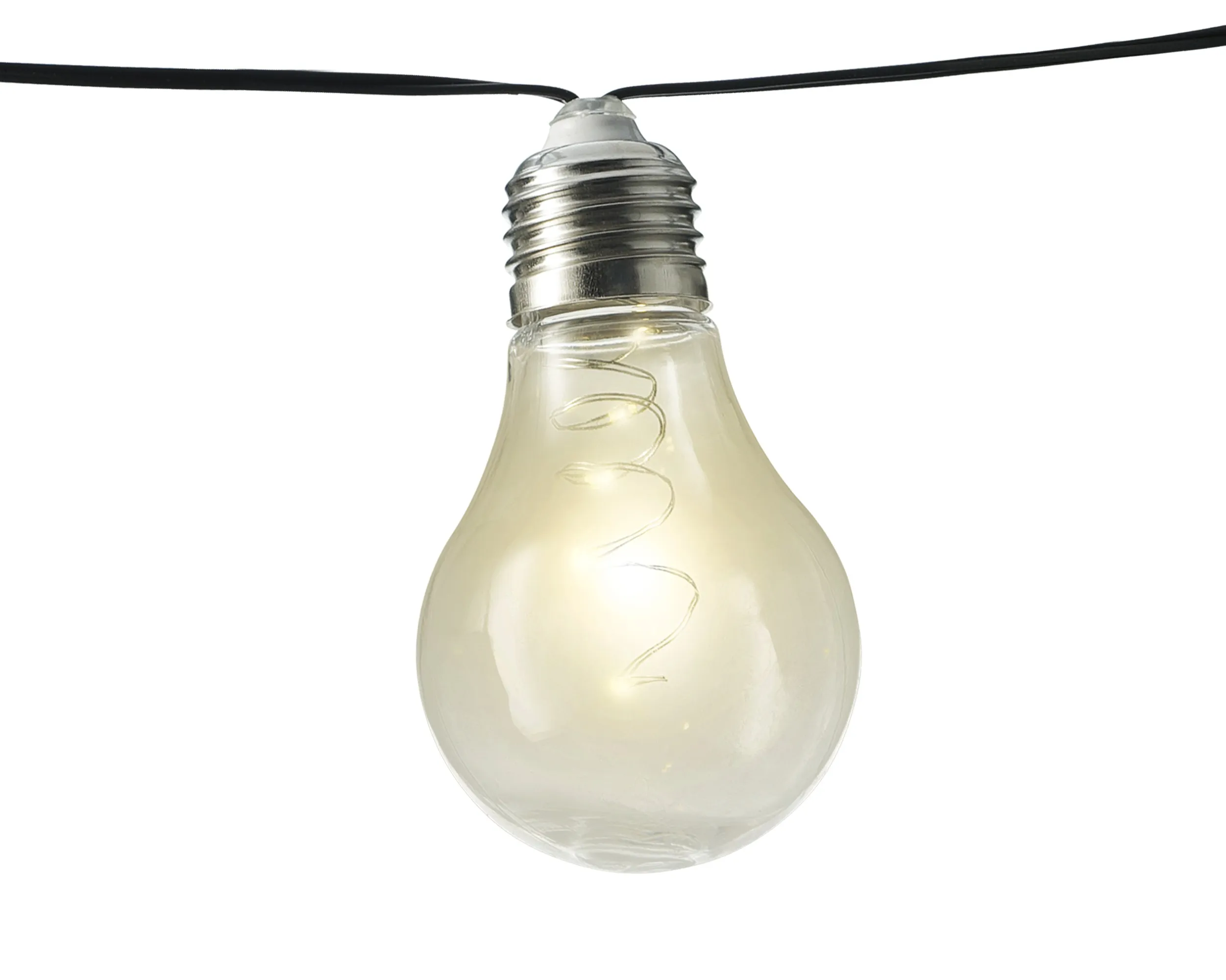 Solar lichtsnoer buiten 10 x 5 led (4,5 meter)