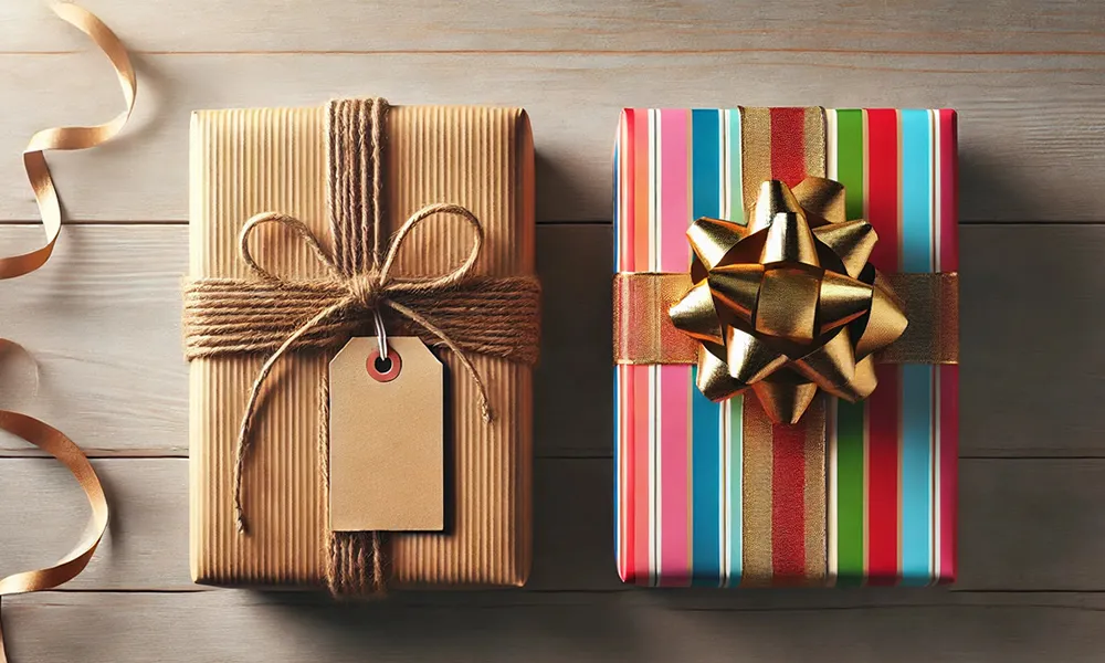 Het verschil tussen kraftpapier en cadeaupapier