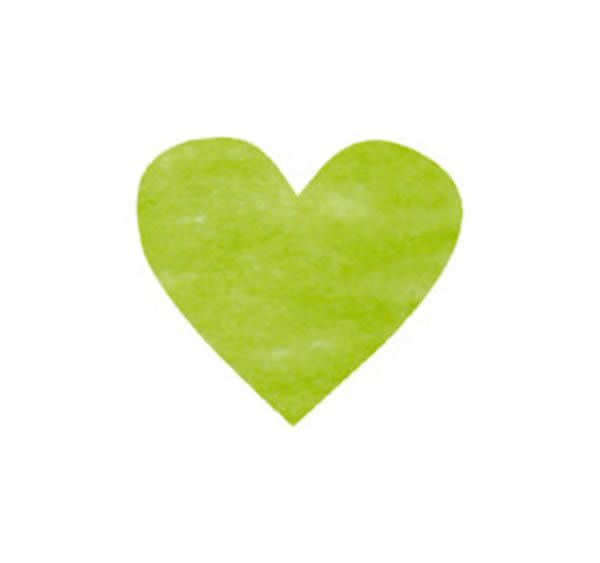 Confetti hart groen 4 cm (100 stuks)