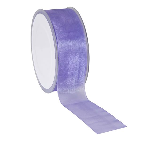 Organza lint lila 38 mm (50 meter)