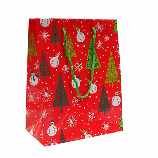 Kerst cadeautasjes 19 x 10 x 23 cm 23901B (12 stuks)