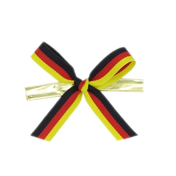 Strikje vlag Duitsland met clip 4,5 x 4,5 cm (50 stuks)