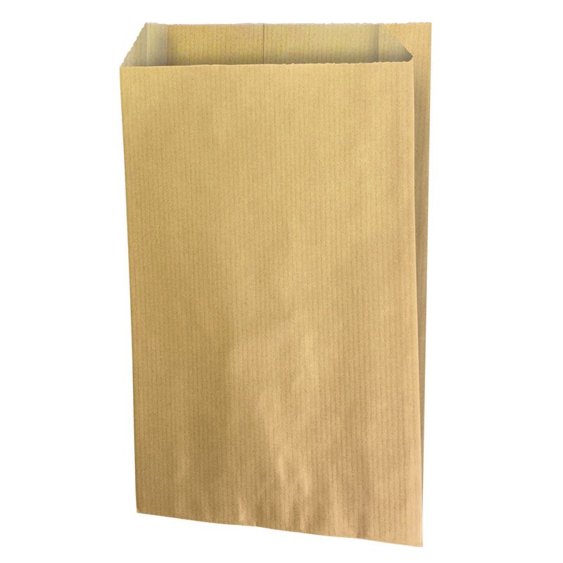 Kraft zakjes naturel bruin 12 x 20 + 4,5 cm (250 stuks)