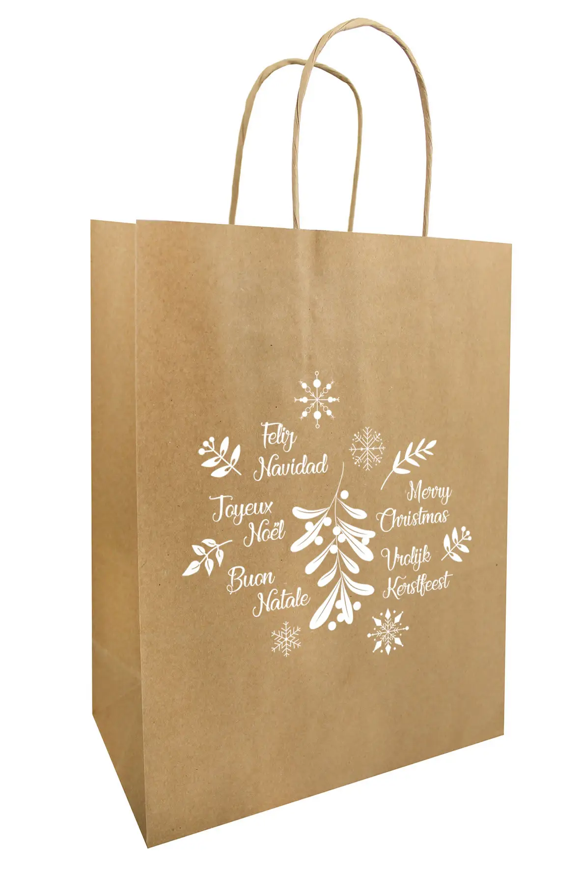 Kerst draagtassen ornament 34 x 14 x 39,5 cm (50 stuks) Kerst draagtassen ornament 34 x 14 x 39,5 cm (50 stuks)