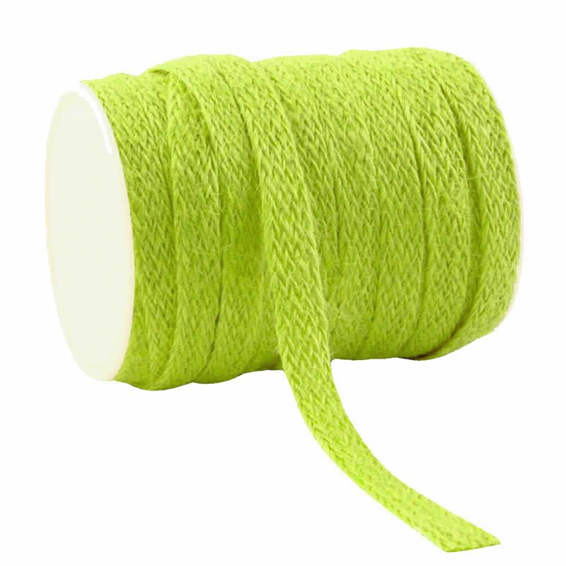 Jute lint limegroen 10 mm (20 meter)