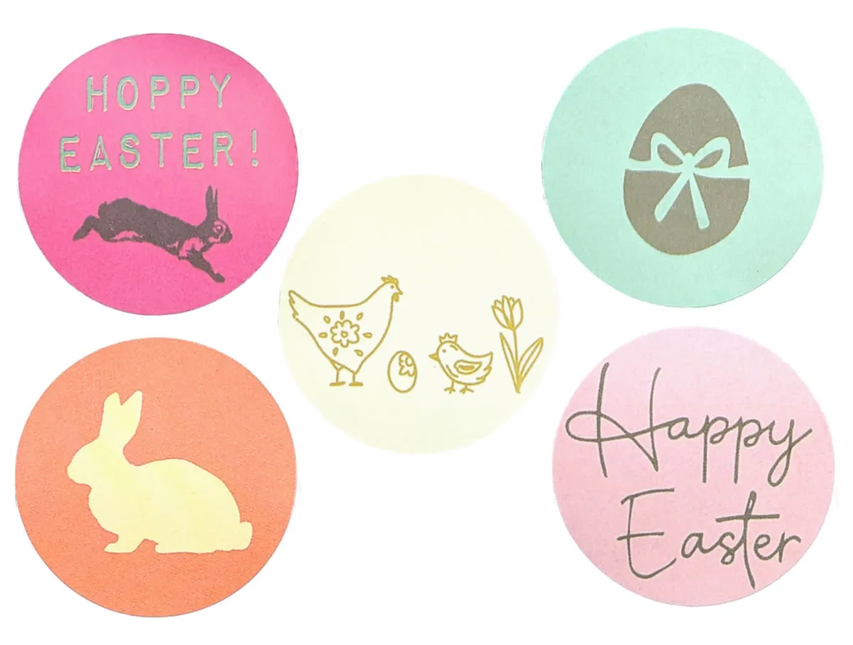 Wensetiketten Easter 40 mm (500 stuks)