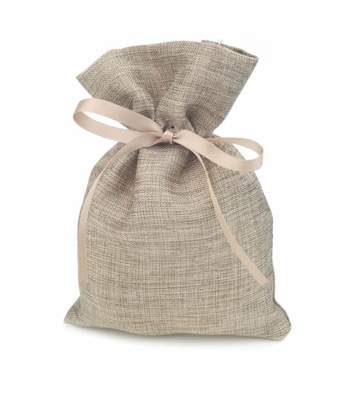 Geschenkzakjes luster beige 12 x 17 cm (10 stuks)