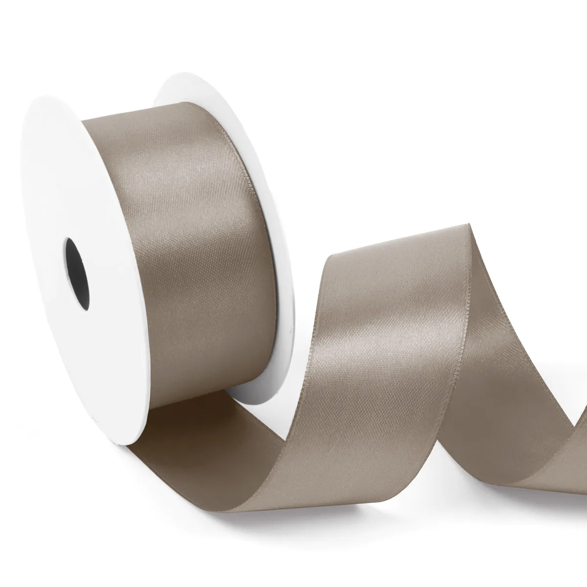 Satijnlint 38 mm taupe (25 meter)