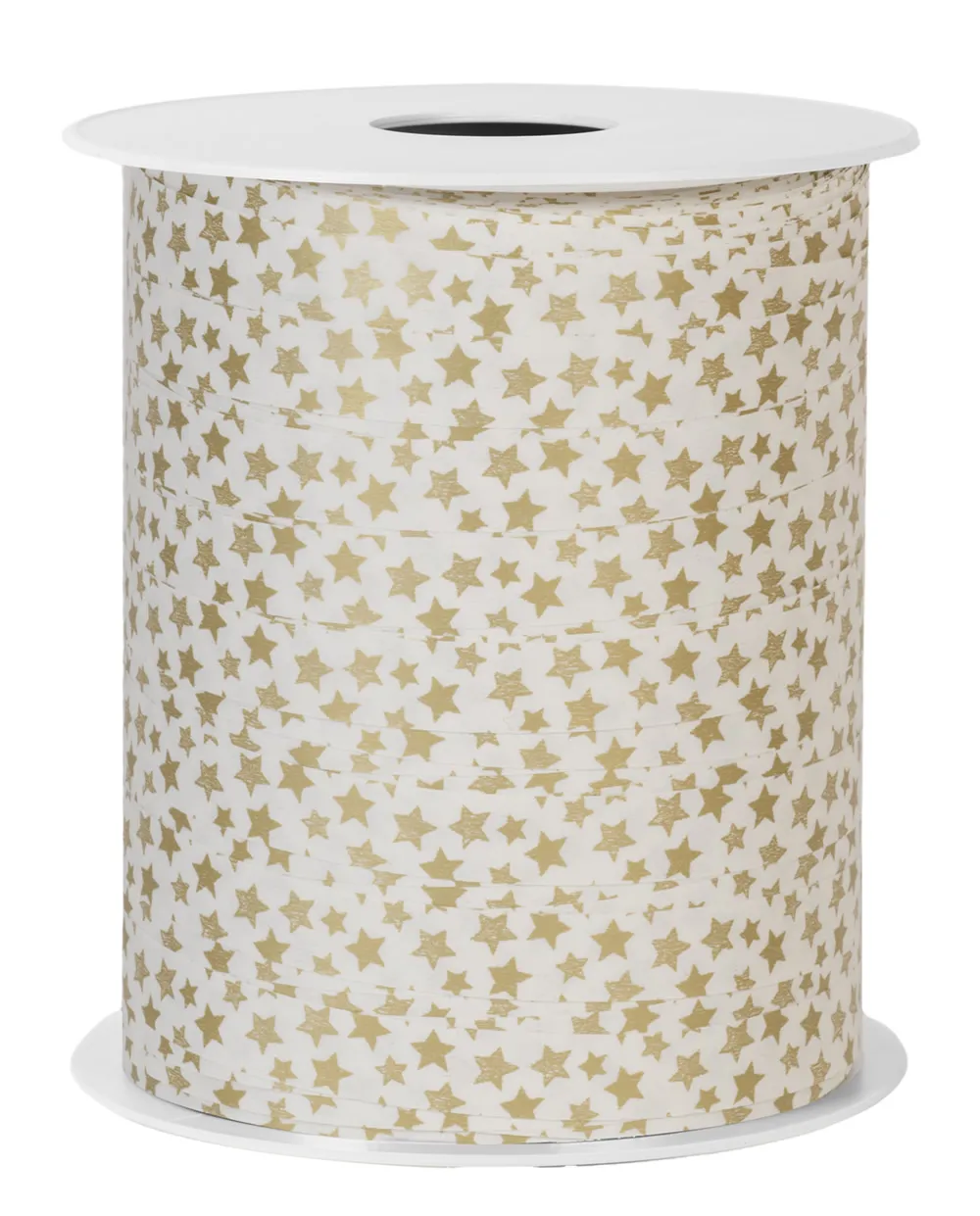 Krullint sterren wit goud 10 mm (250 meter)