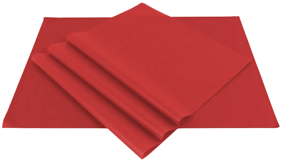 Vloeipapier rood 25 x 37 cm (480 vellen)