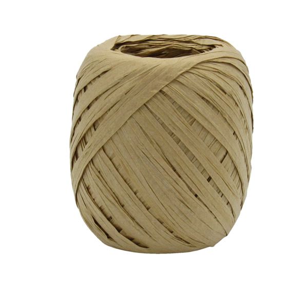 Raffia lint beige 5 mm (50 meter)