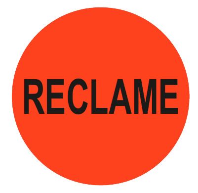 Etiket Reclame 35 mm (500 stuks)