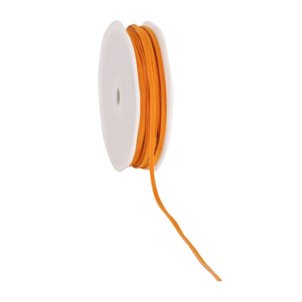 Suede koord 3 mm oranje (25 meter)