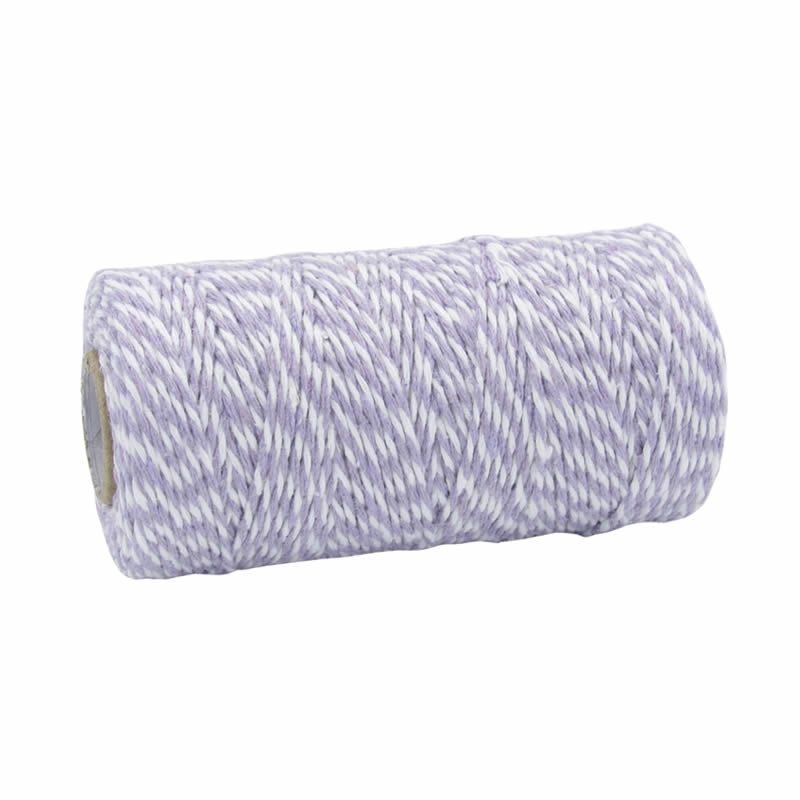 Twine koord katoen lila (1,5 mm x 100 meter)