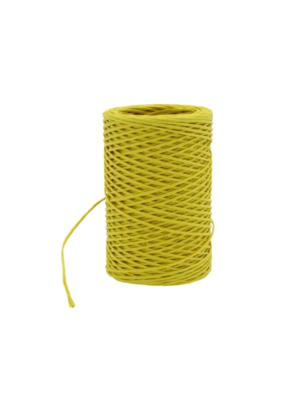 Paper cord wired geel 2 mm (50 meter)