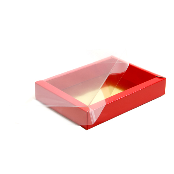 Geschenkdoos chocoladeletter rood 175 x 120 x 33 mm (10 stuks)