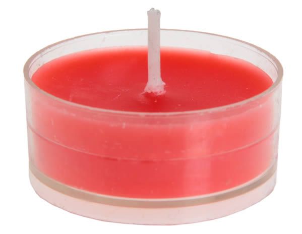 Waxinelichtjes rood 3,5 cm (4 stuks)
