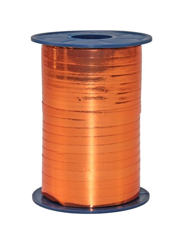 Krullint metallic oranje 5 mm (400 meter)