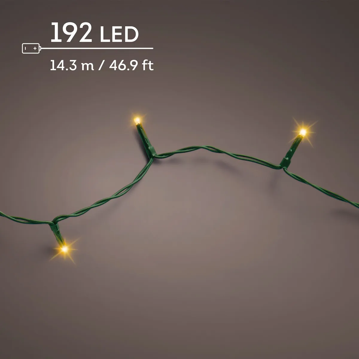 Kerstverlichting classic warm 192 LED (14,3 meter) Kerstverlichting classic warm 192 LED (14,3 meter)