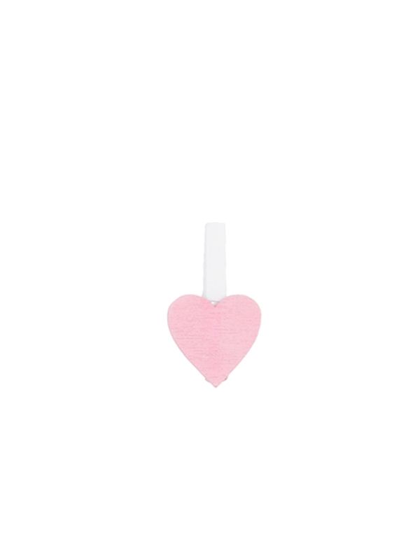 Mini knijper met hart roze 2 cm (36 stuks)