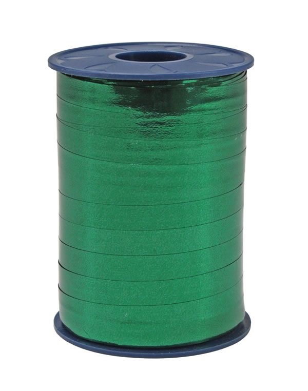 Krullint metallic donkergroen 10 mm (250 meter)