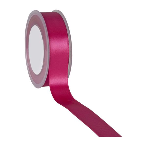 Satijnlint 25 mm magenta (25 meter)