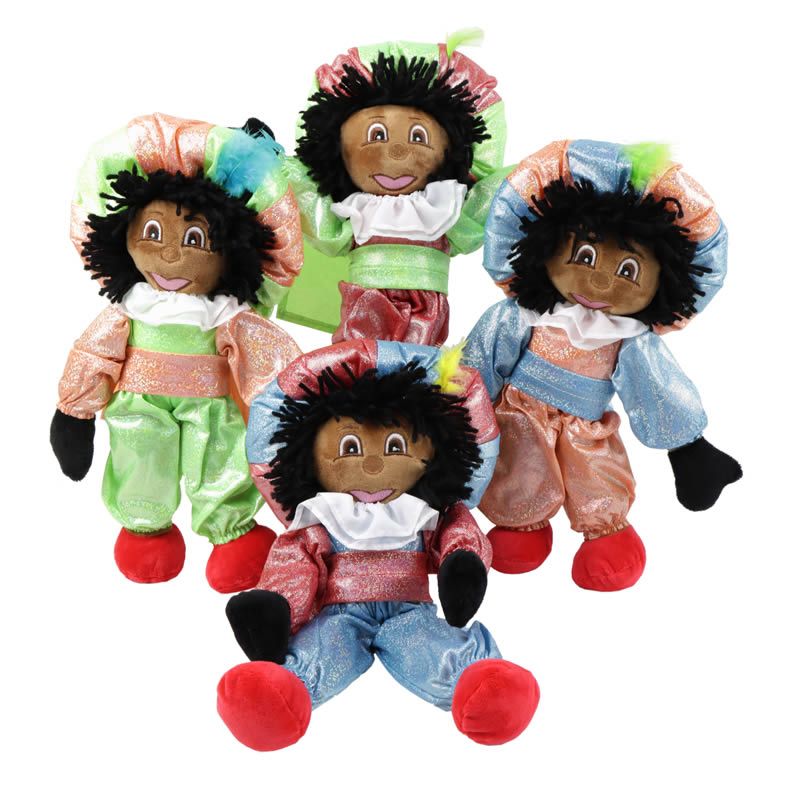 Snelkoppelingen dynastie Janice Zwarte piet pop 35 cm (1 stuk)