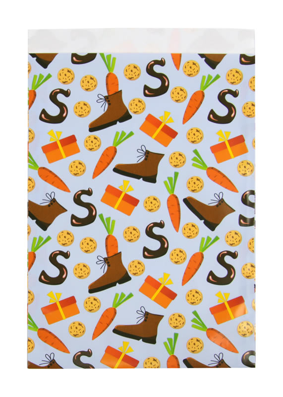 Sinterklaas zakjes schoencadeautje 17 x 25 cm (50 stuks)